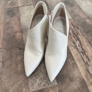 Vince Camuto Cream Pointed Toe Heels